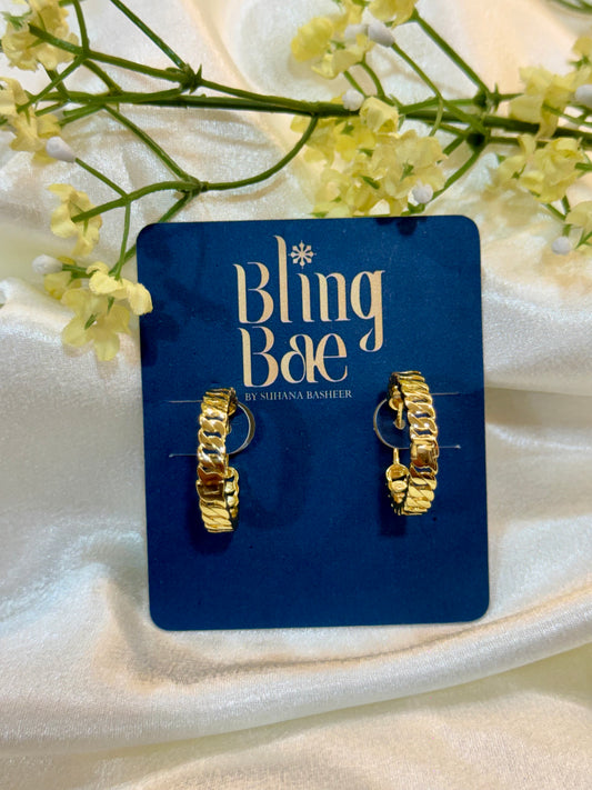 Woven Luxe Hoops