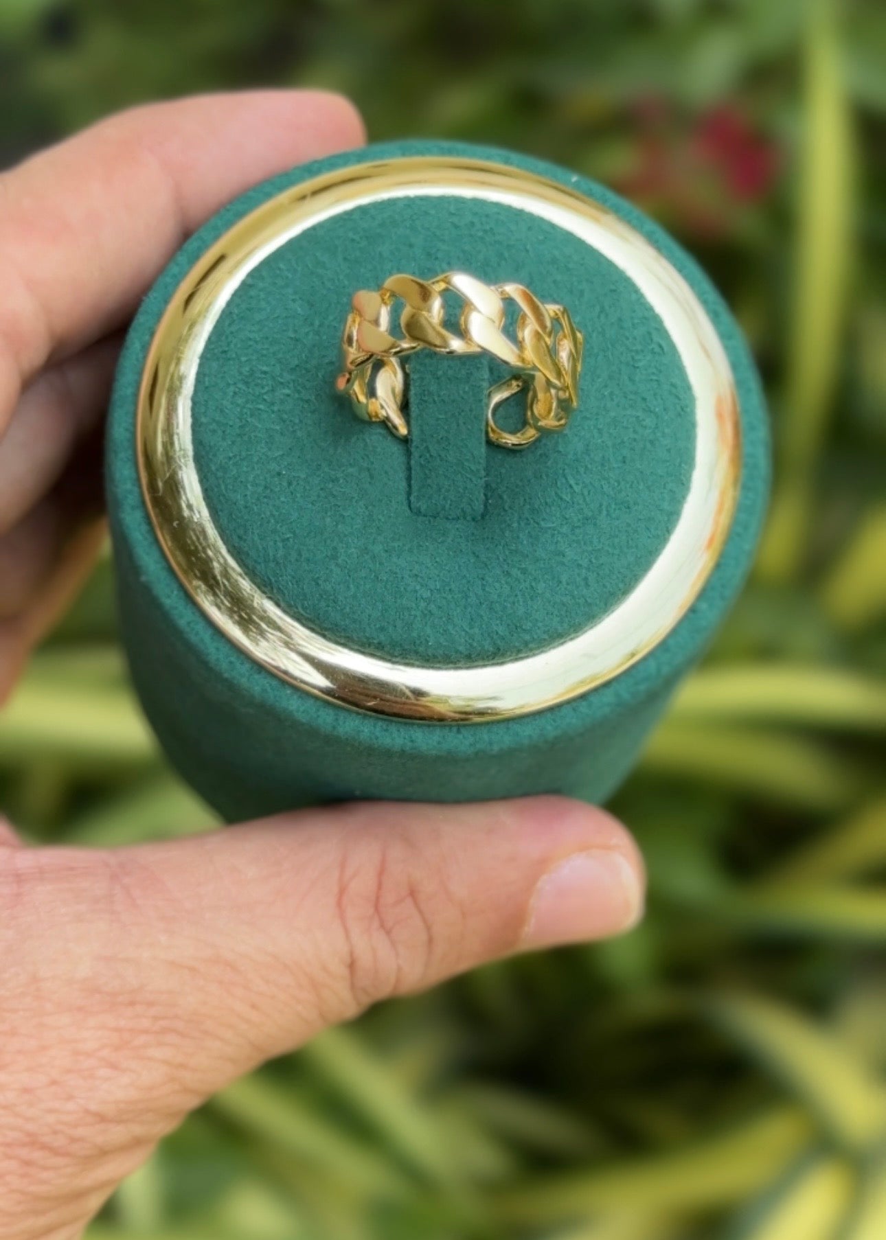 Golden Link Luxe Rings (Adjustable)