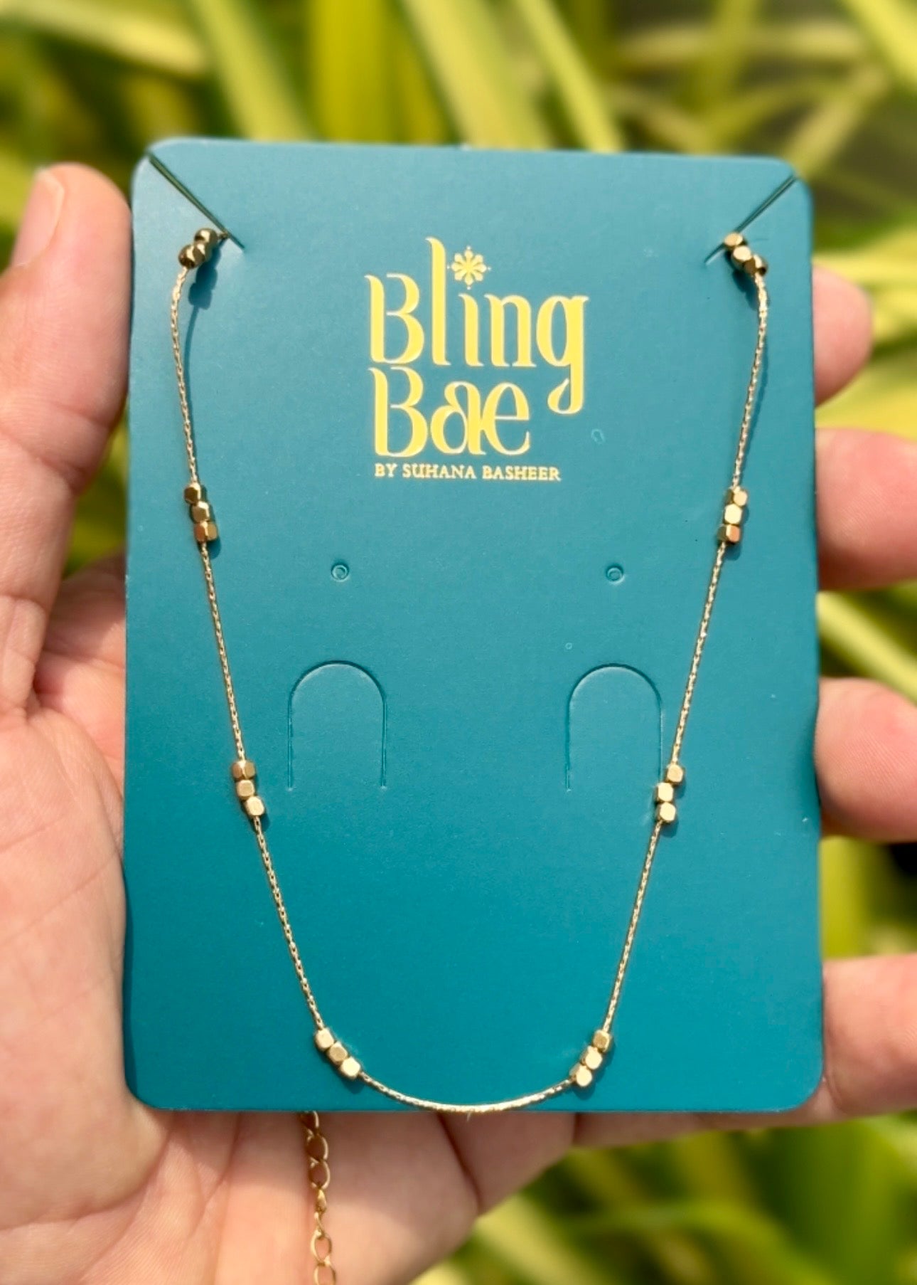 Golden Dusk Bead Necklace ✨ (316L Grade)