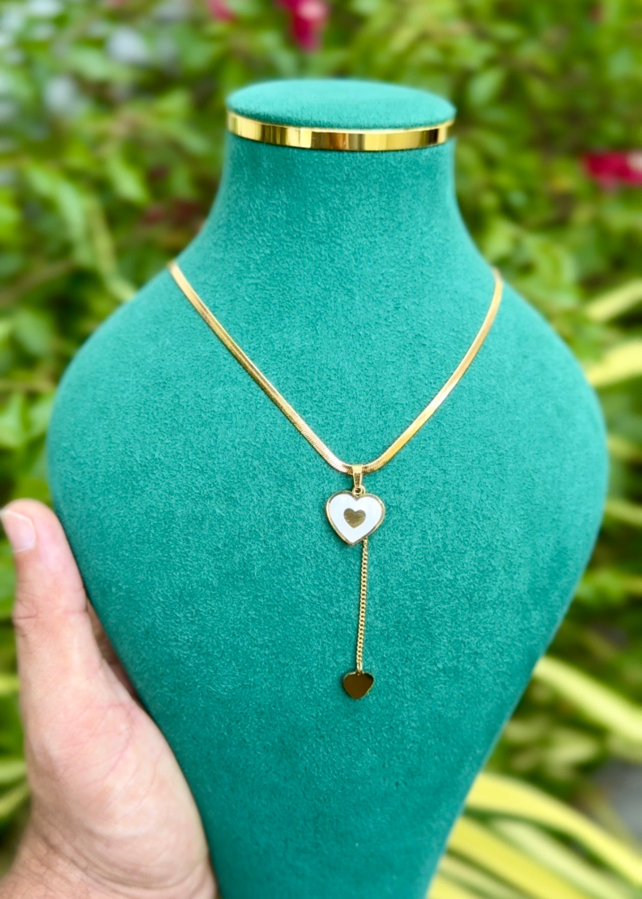 Sweetheart Drop Lariat Necklace ✨