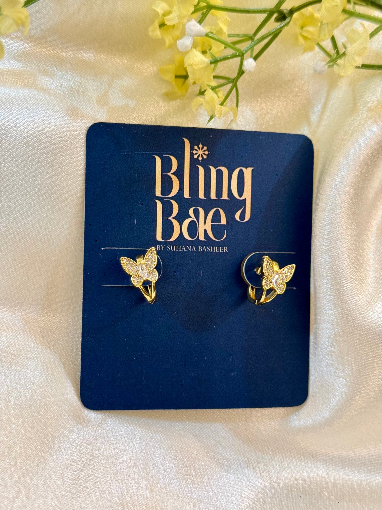 The Dainty Diamond Hoop Earrings