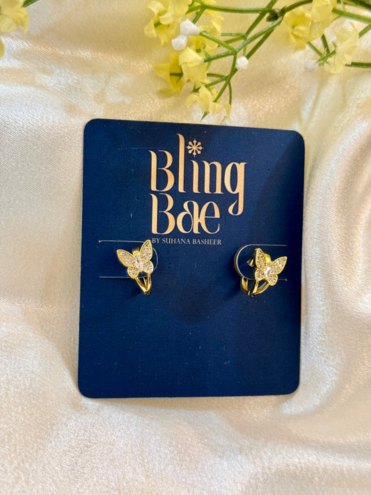 The Dainty Diamond Hoop Earrings