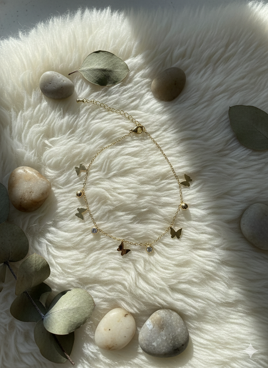 Butterfly Trail Anklet/Bracelet (Single Piece)