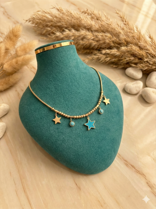 Azure Star Charm Necklace