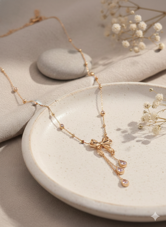 Radiant Bow Necklace