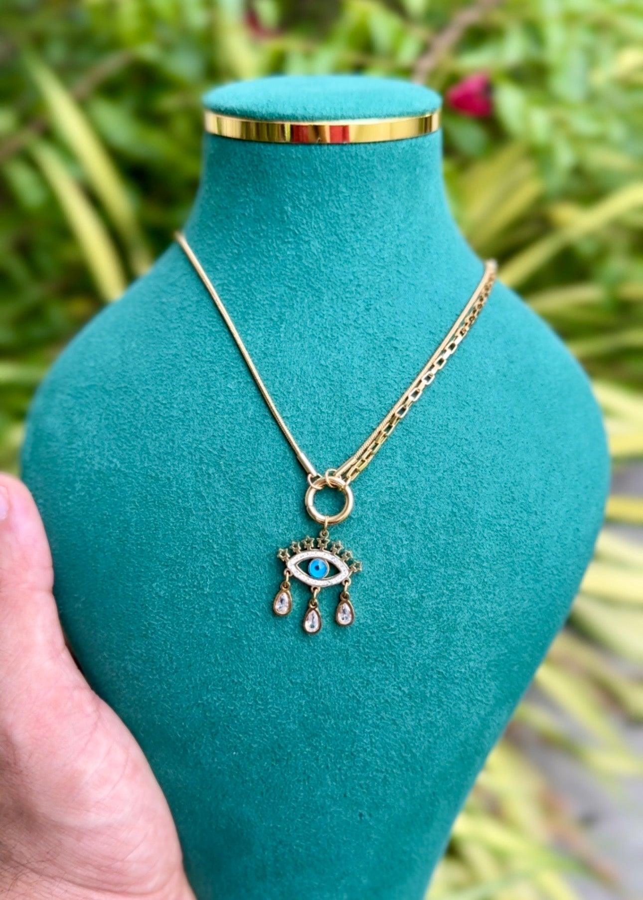 Evil Eye Charm Luxe Necklace š§æ