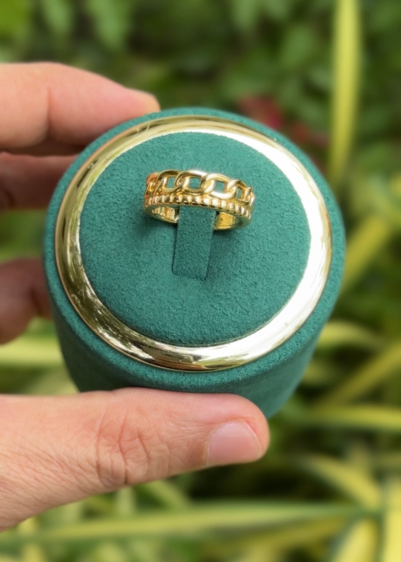Golden Chain Crown Rings (Adjustable)