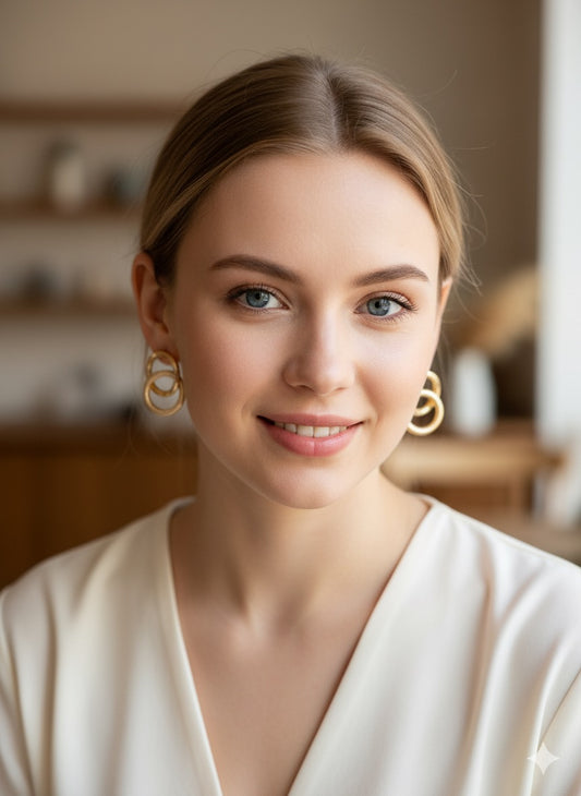 Interlocking Circle Earrings