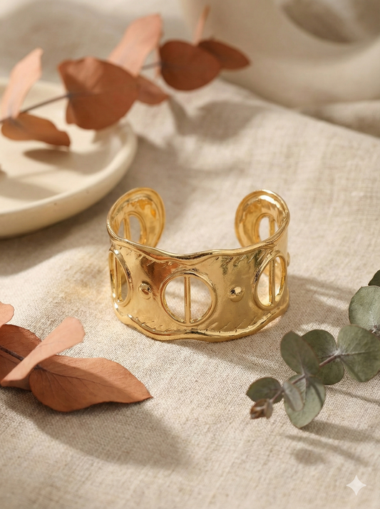 Aurelia Orbit Cuff Bangle