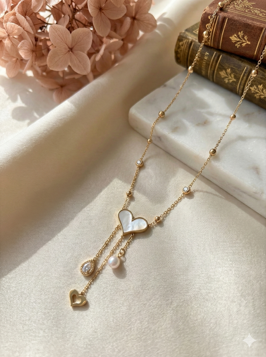 Falling Hearts Necklace