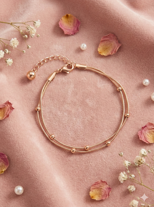 Rose Gold Bead & Charm Bracelets