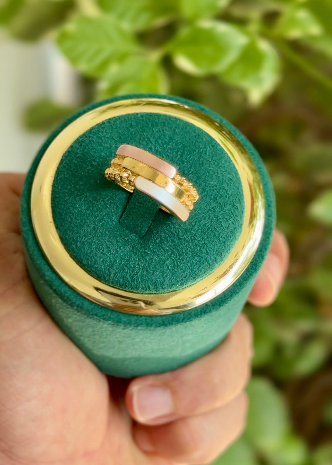The Trinity Horizon Stack Ring✨(Adjustable)