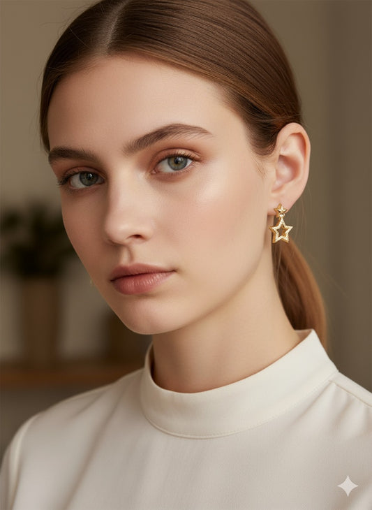 Dangle Star Earrings