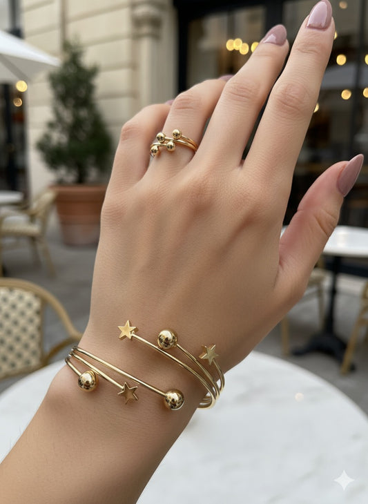 Cosmos Cuff & Ring Set
