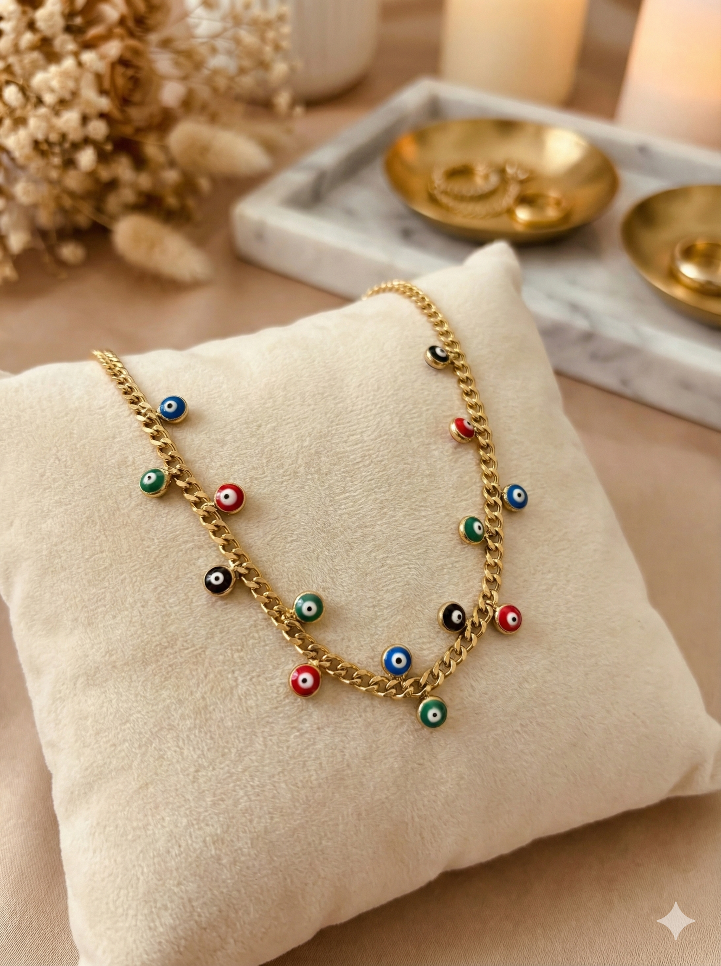Colorful Evil Eye Necklace