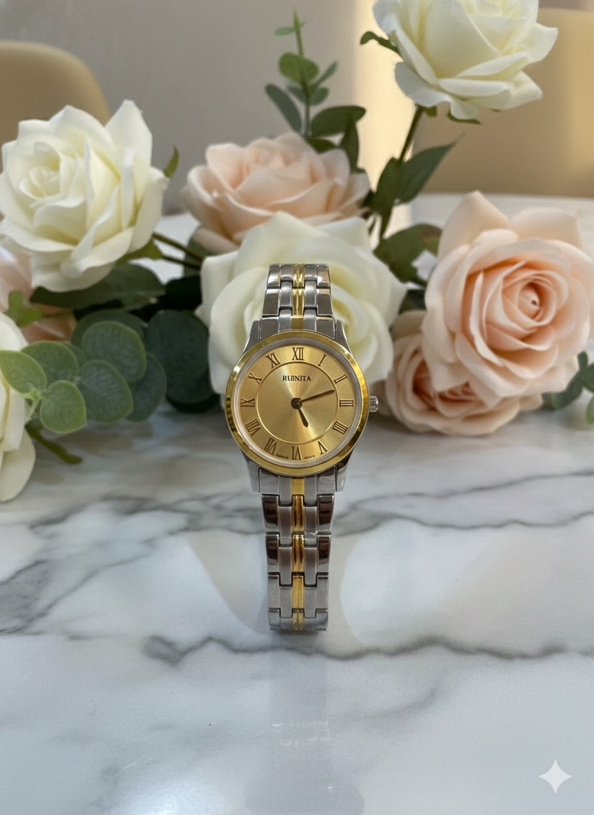 Ruinita Classic Two-Tone Luxury Bracelet Watch