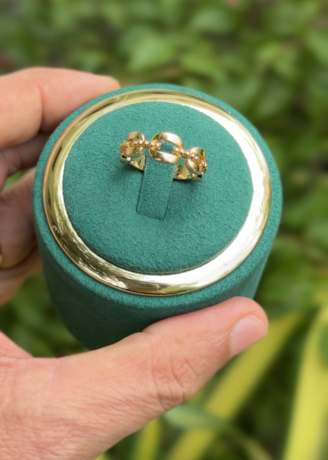 Luxe Chain Glow Rings (Adjustable)