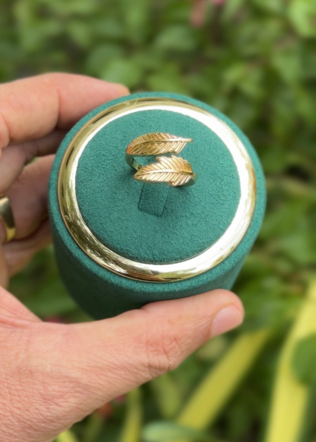 Golden Leaf Wrap Rings (Adjustable)