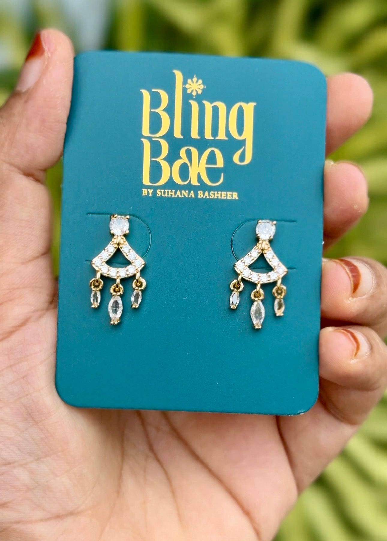 Royal Crystal Drop Dangle Earrings