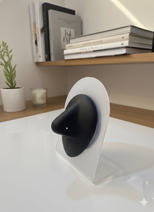 Classic Radiance Nose Stud (Ball end-Titanium-silver - Stone 1.5mm)