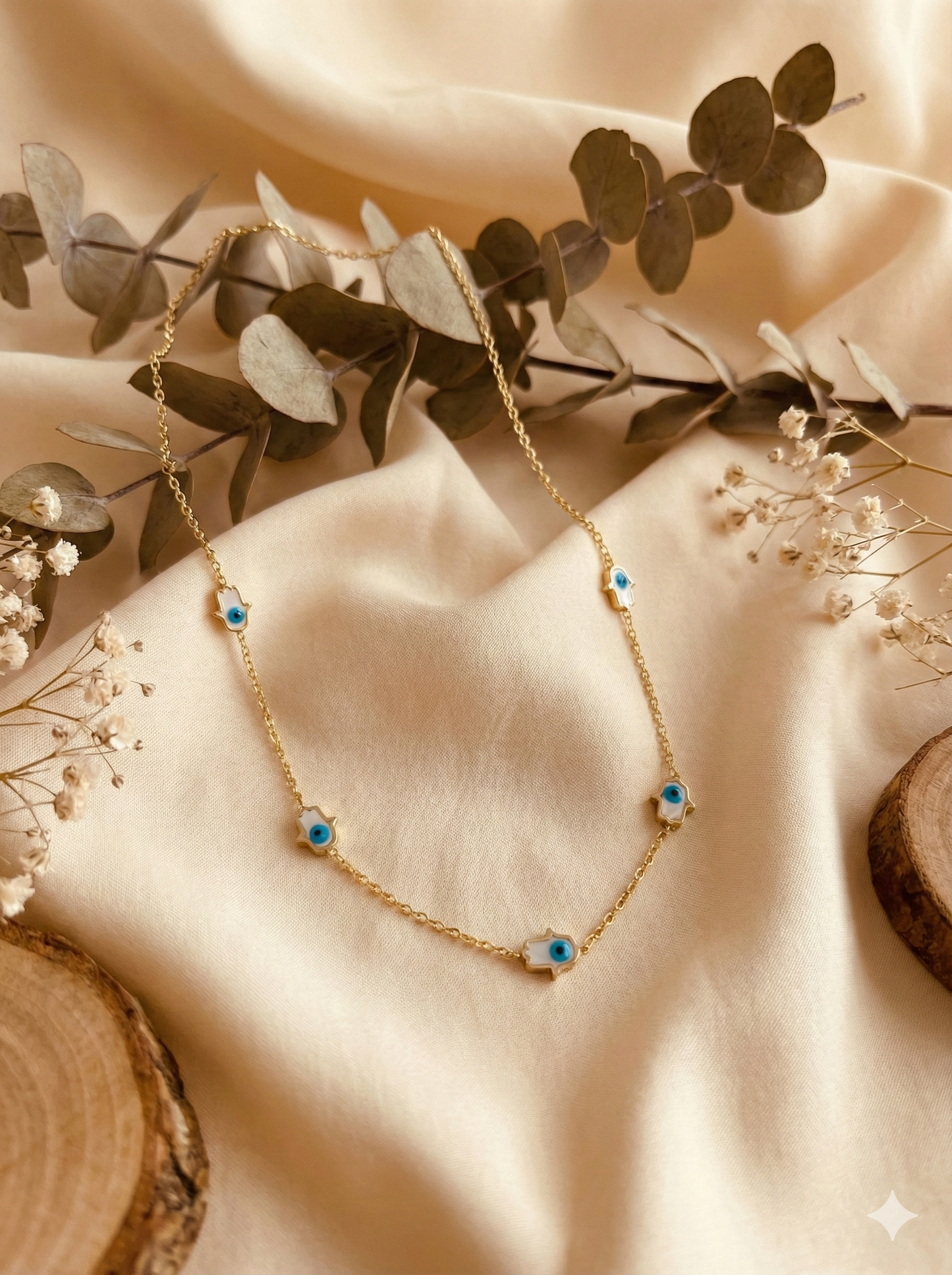 Hamsa Protection Necklace