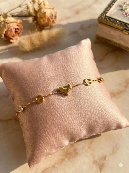 Luxe Heart Embrace Bracelets