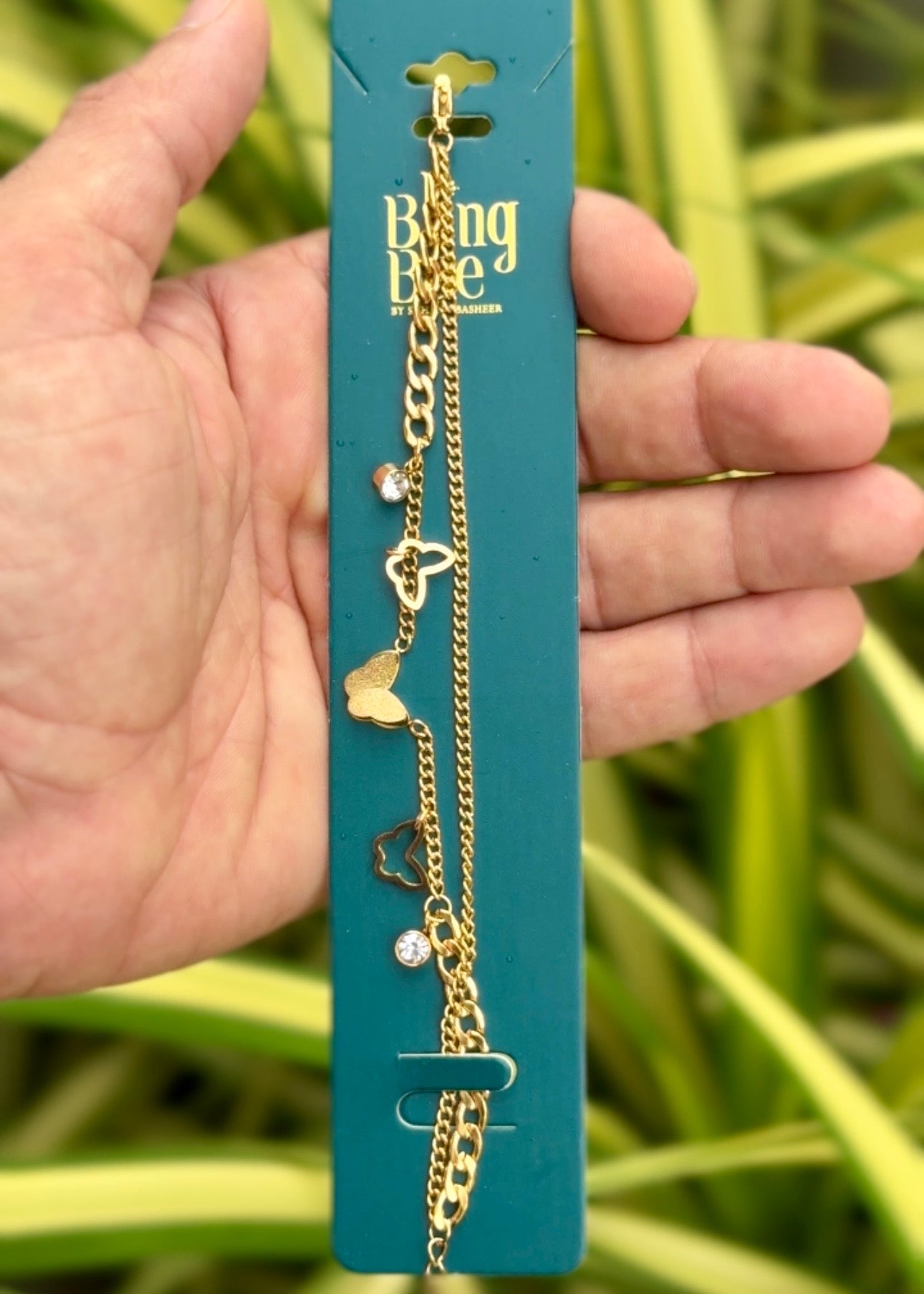 Golden Butterfly Charm Bracelet 🦋✨