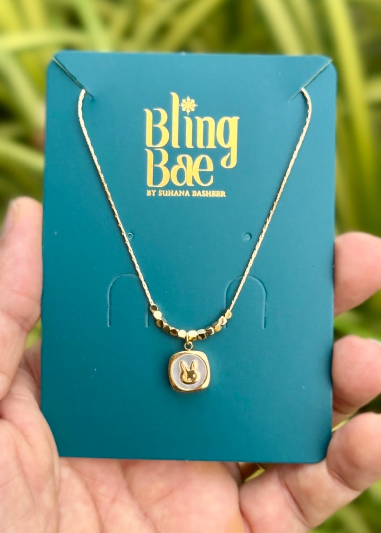 Bunny Glow Charm Necklace ✨