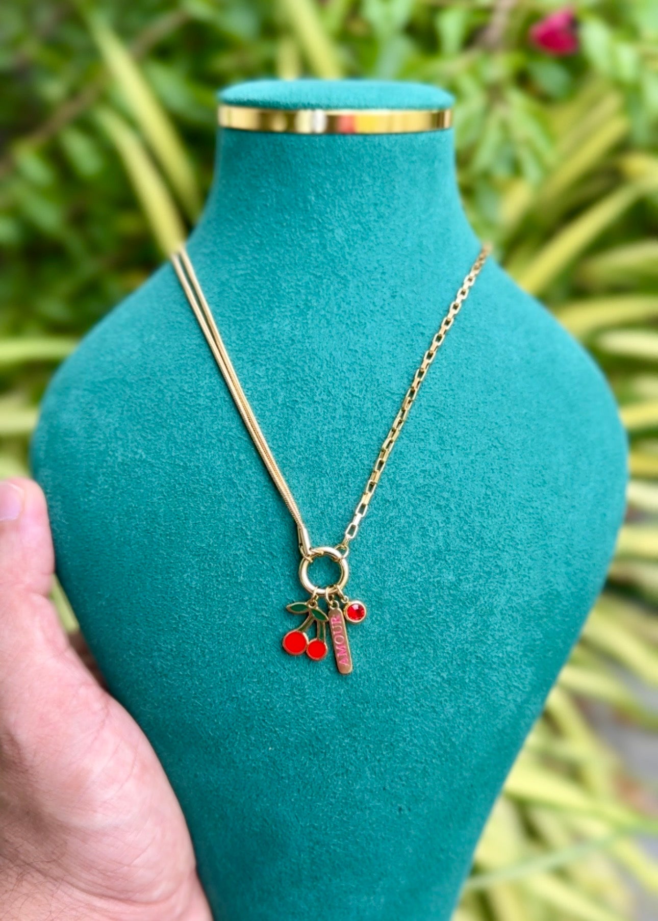 Cherry Charm Delight Necklace š