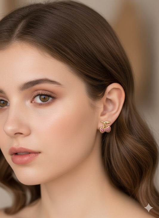 Cherry Stud Earrings
