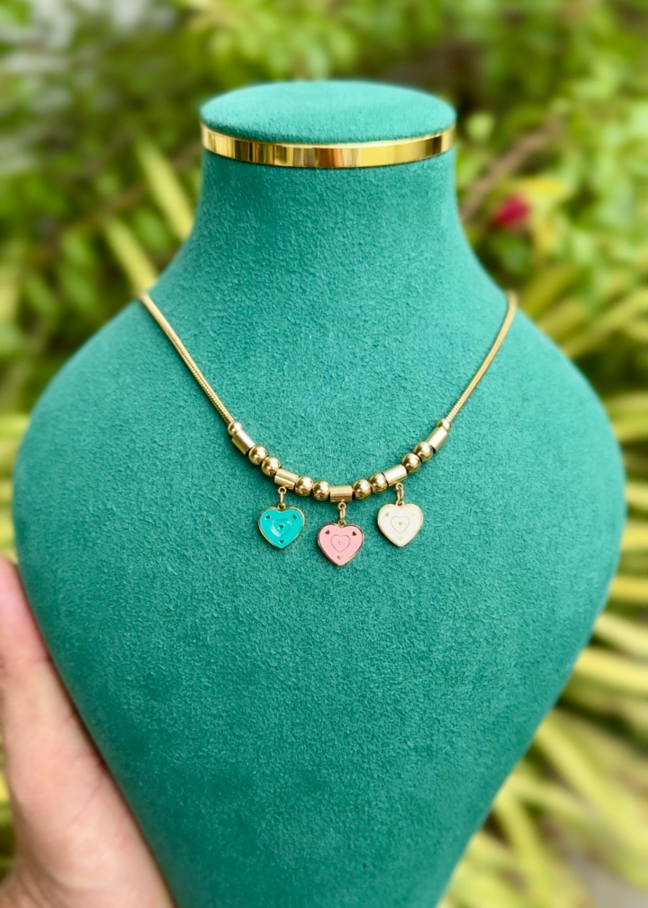 Pastel Heart Charm Necklace šāØ