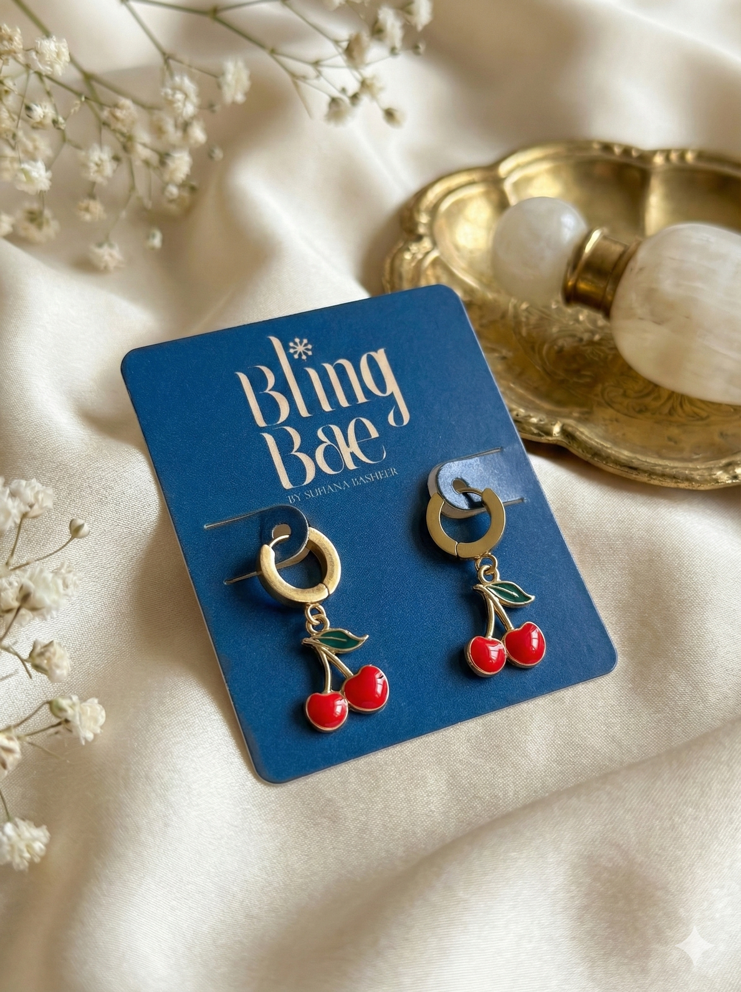 Cherry Pop Hoops Earrings