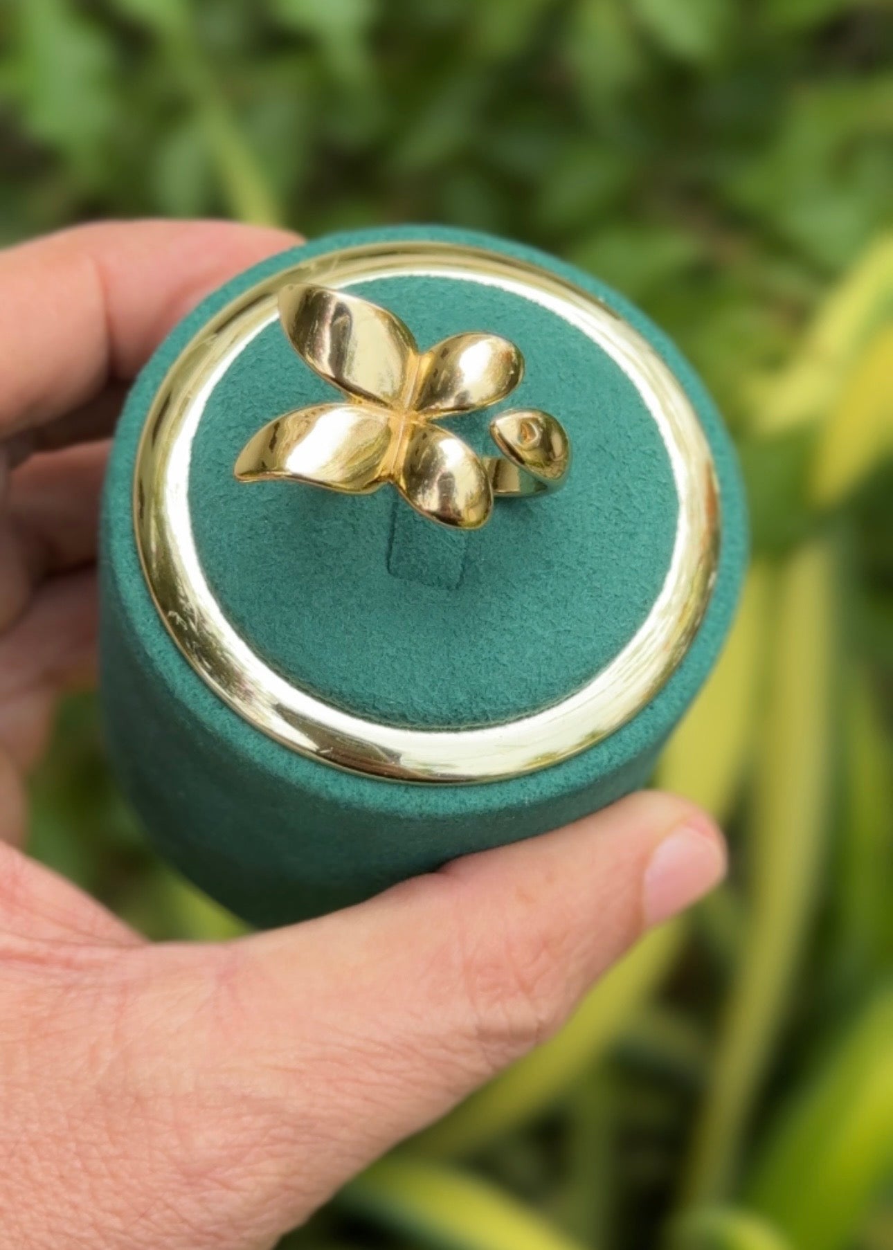 Golden Bloom Statement Rings (Adjustable)