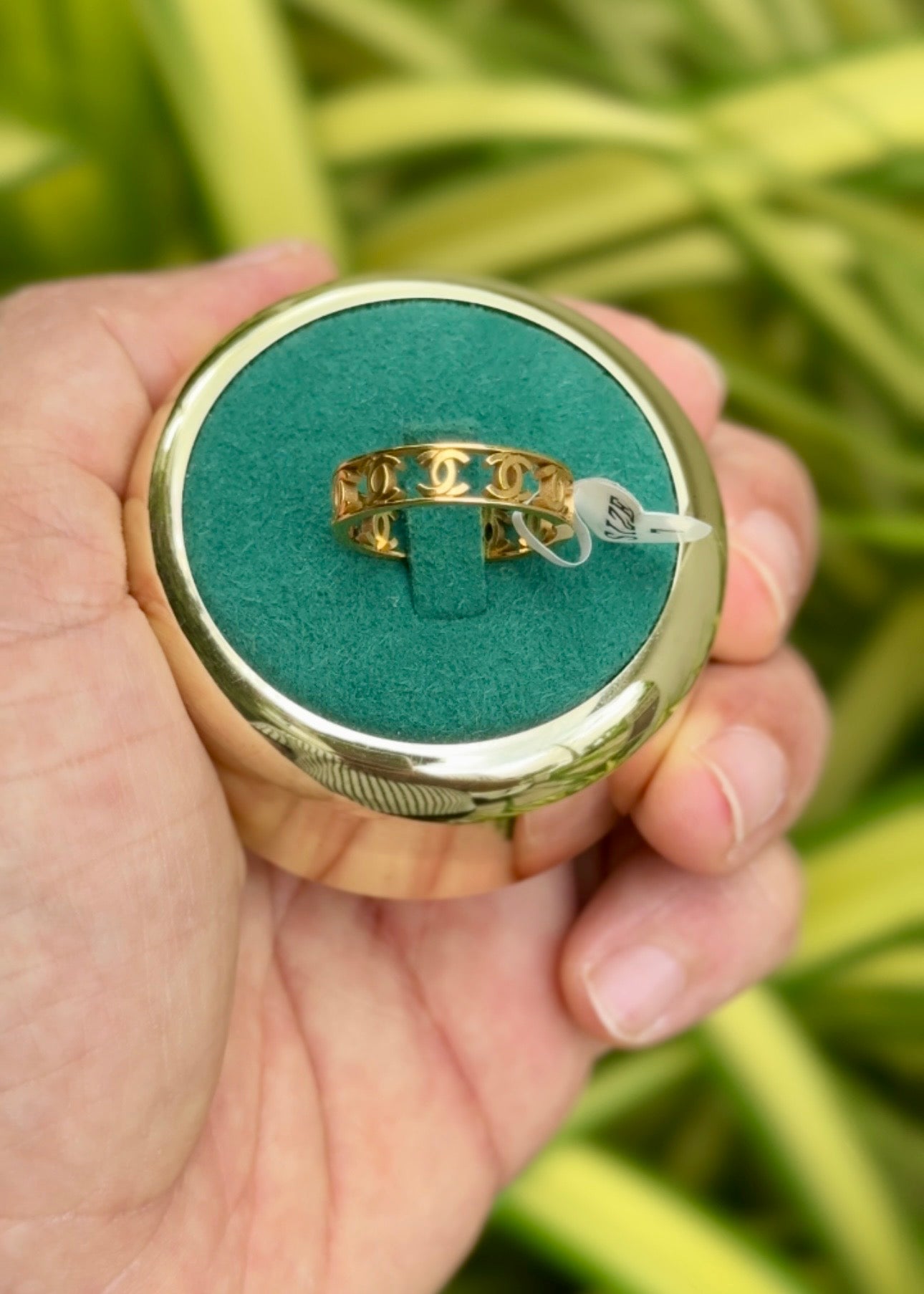 Luxe Monogram Band Ring ✨ (316L Grade)