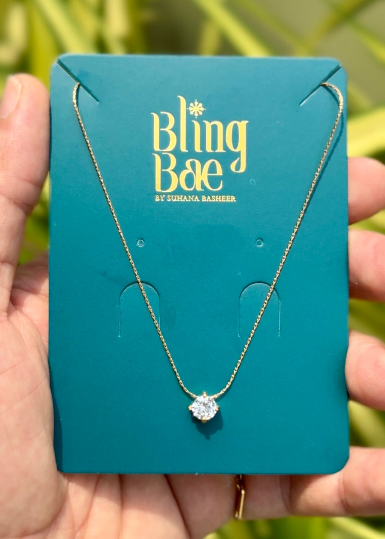 Eternal Spark Solitaire Necklace ✨ (316L Grade)