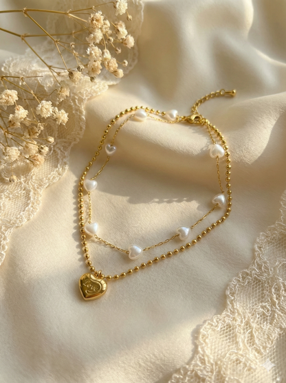 Pearl Love Layer Anklet/Bracelet (Single Piece)