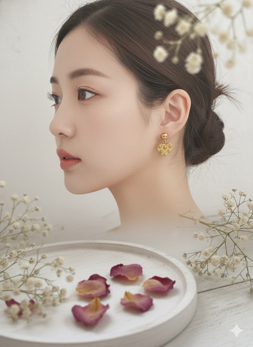 Spiked Heart Earrings