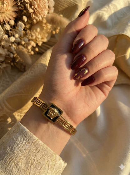Grecian Gold & Black Bangle