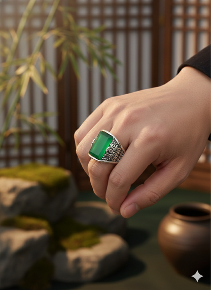 Jade Dragon’s Hoard Rings