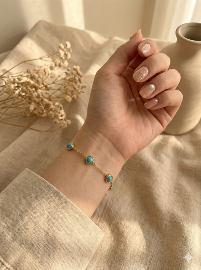 Turquoise Bezel Bracelets