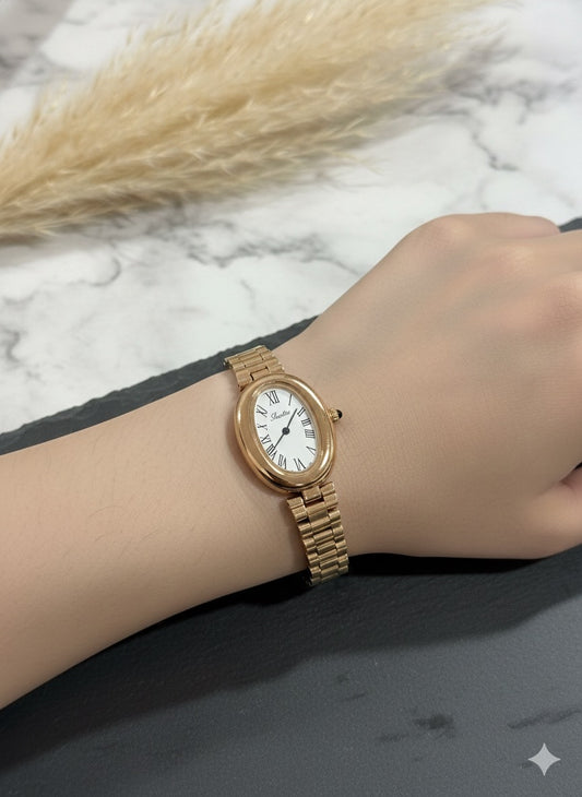 Scottie Luxury Rose Gold Classic Oval Bracelet Watch