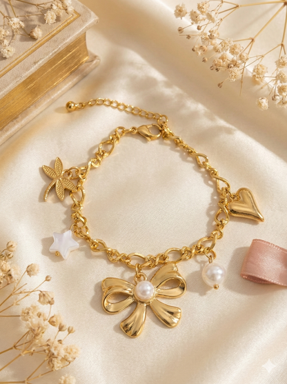 Pearl & Ribbon Whispers Bracelets