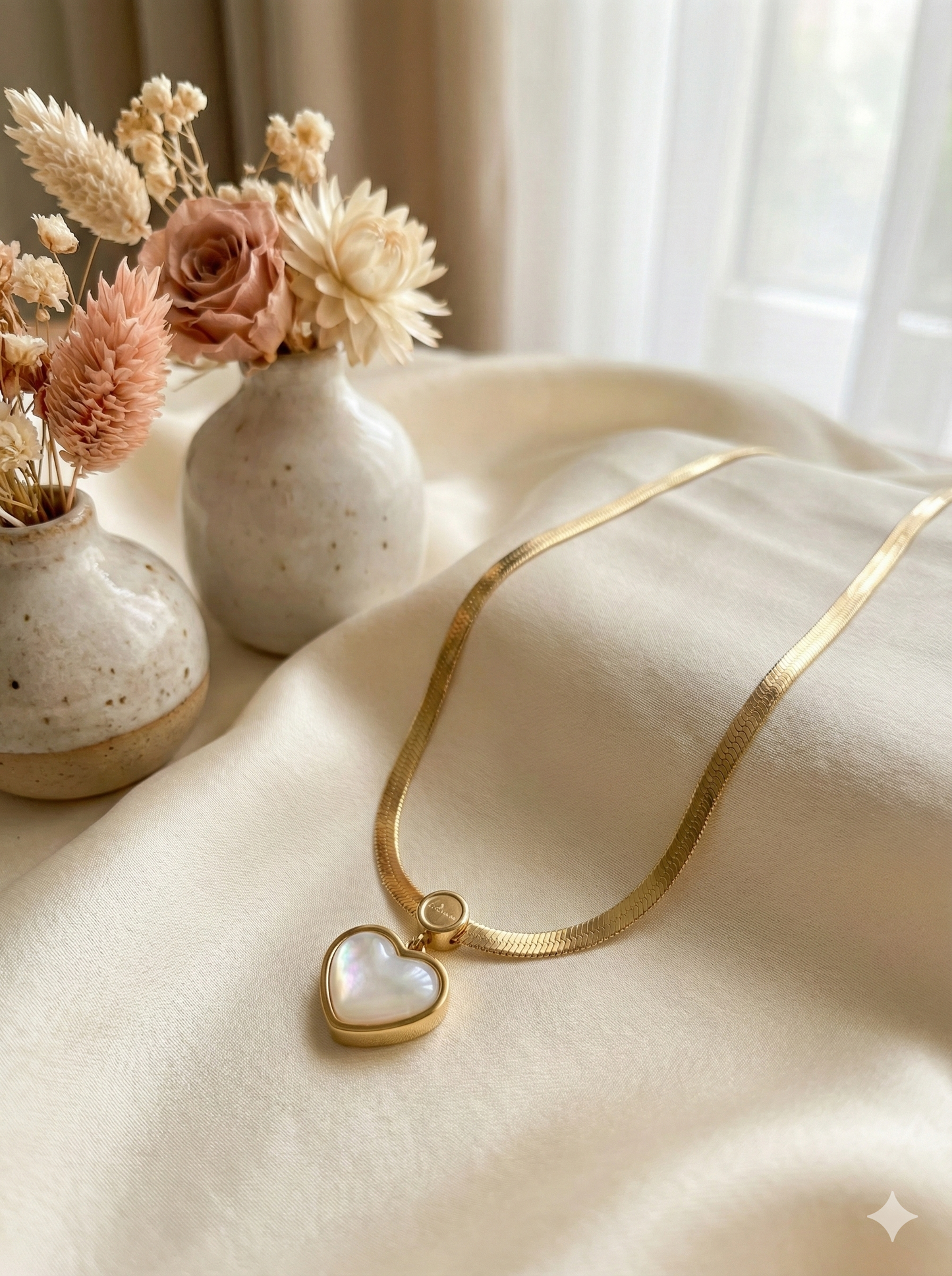 Pearl Heart Elegance Necklace