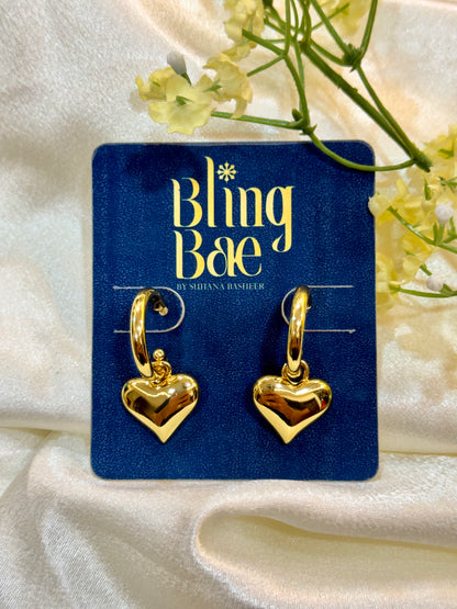 Heart Hoop Earrings