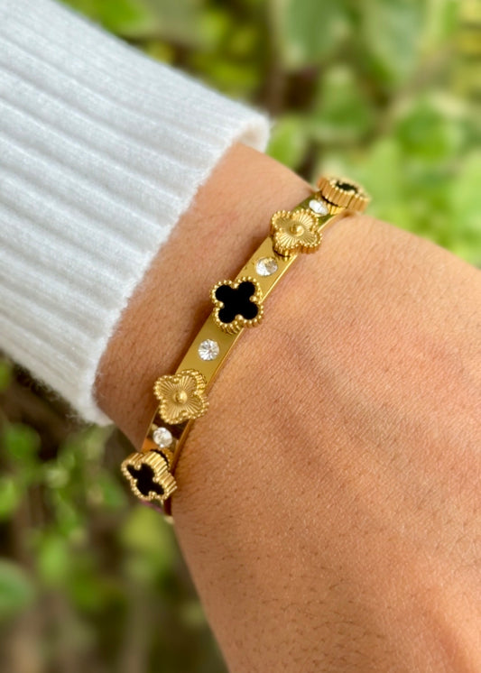 Noir Blossom Luxe Cuff Bangles ✨