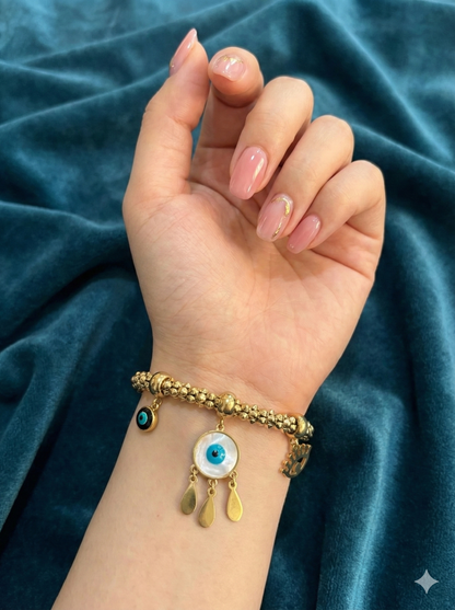 Triple Gaze Charm Bracelets