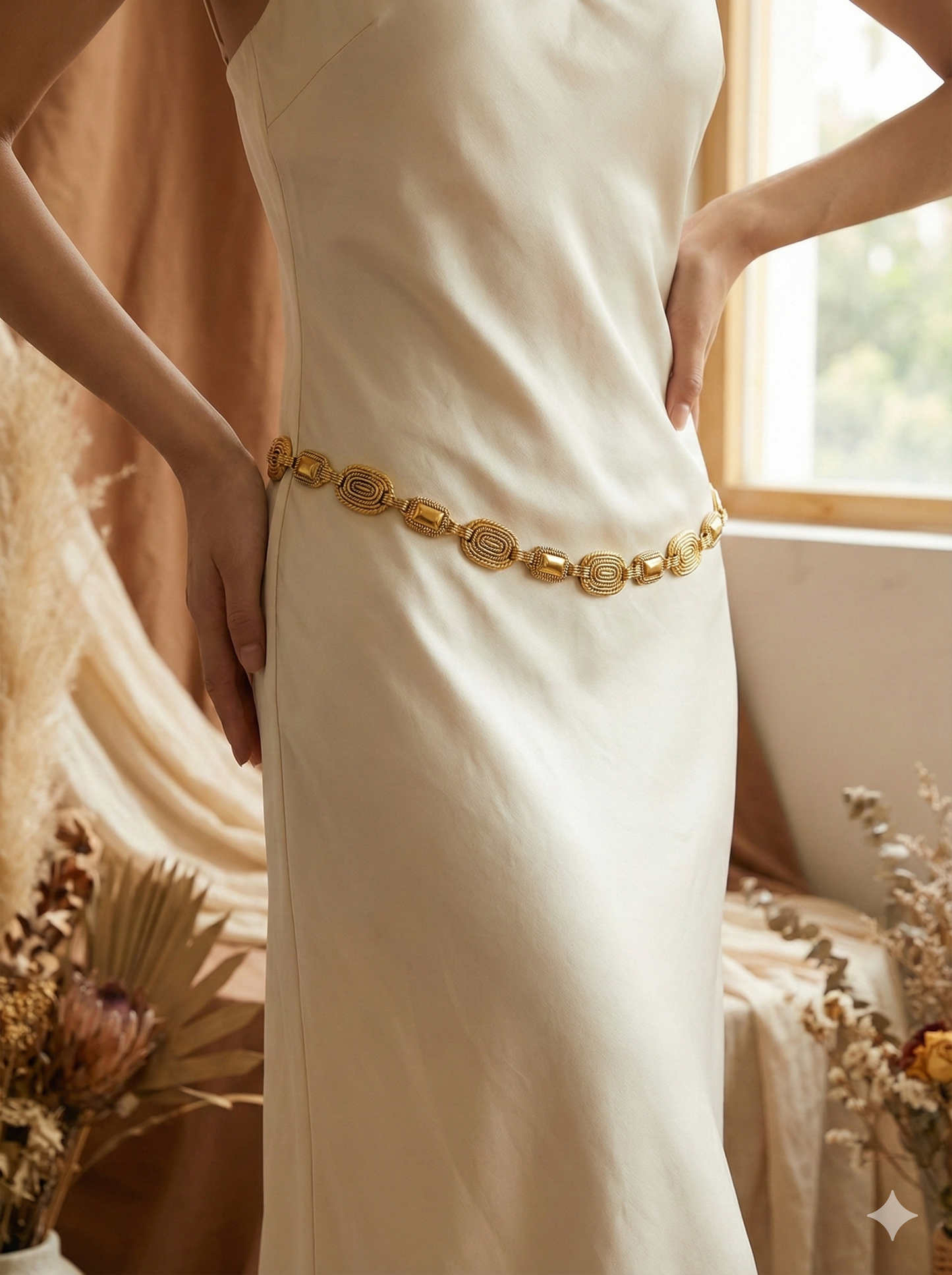 Rajvi Oval Royale Waist/Hip Chain