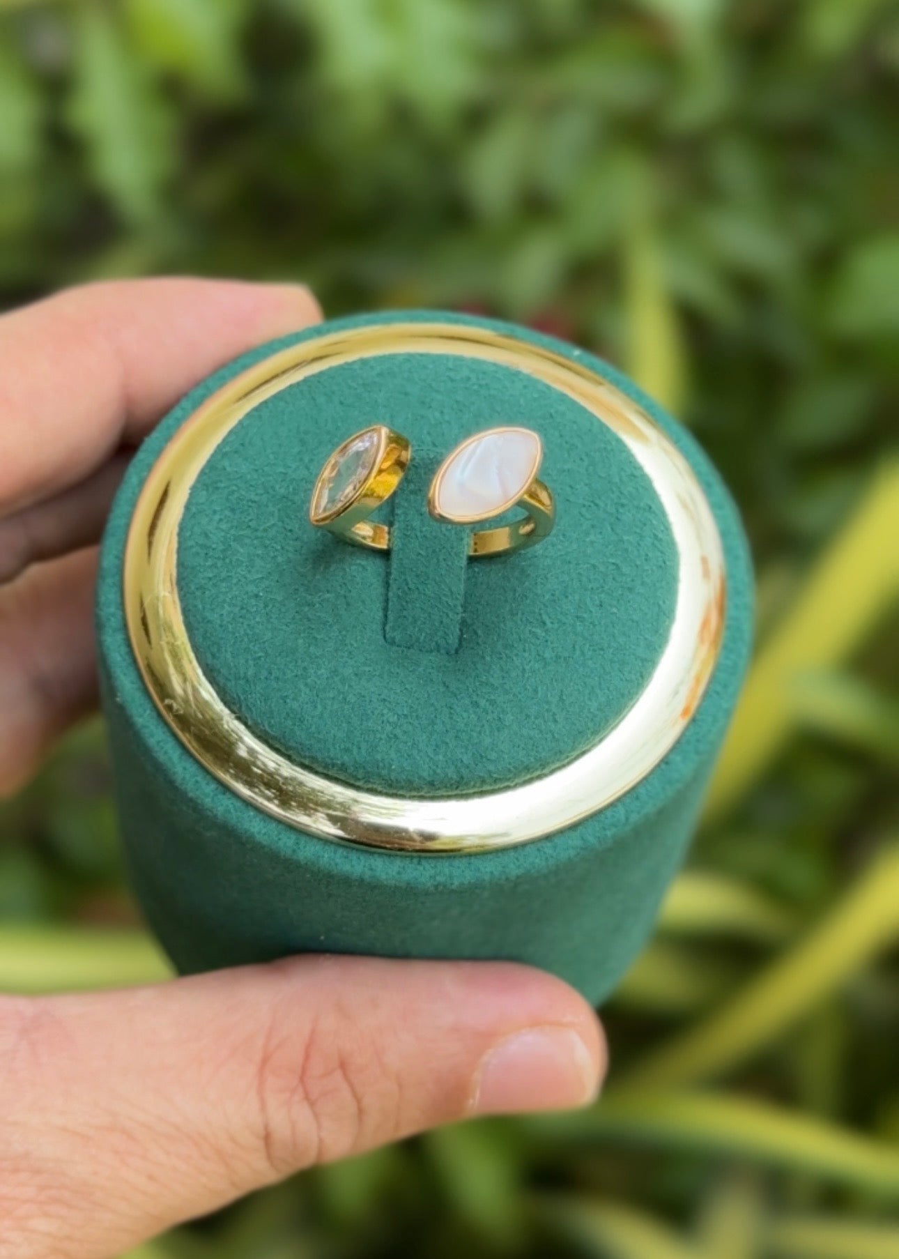Twin Marquise Glow Rings (Adjustable)