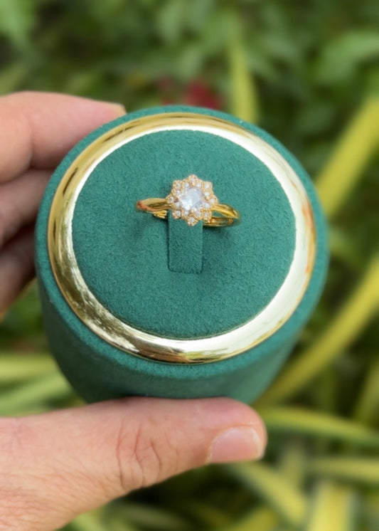 Daisy Sparkle Rings (Adjustable)
