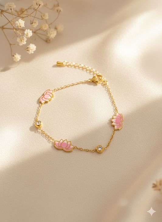 The Blushing Lotus Bracelets